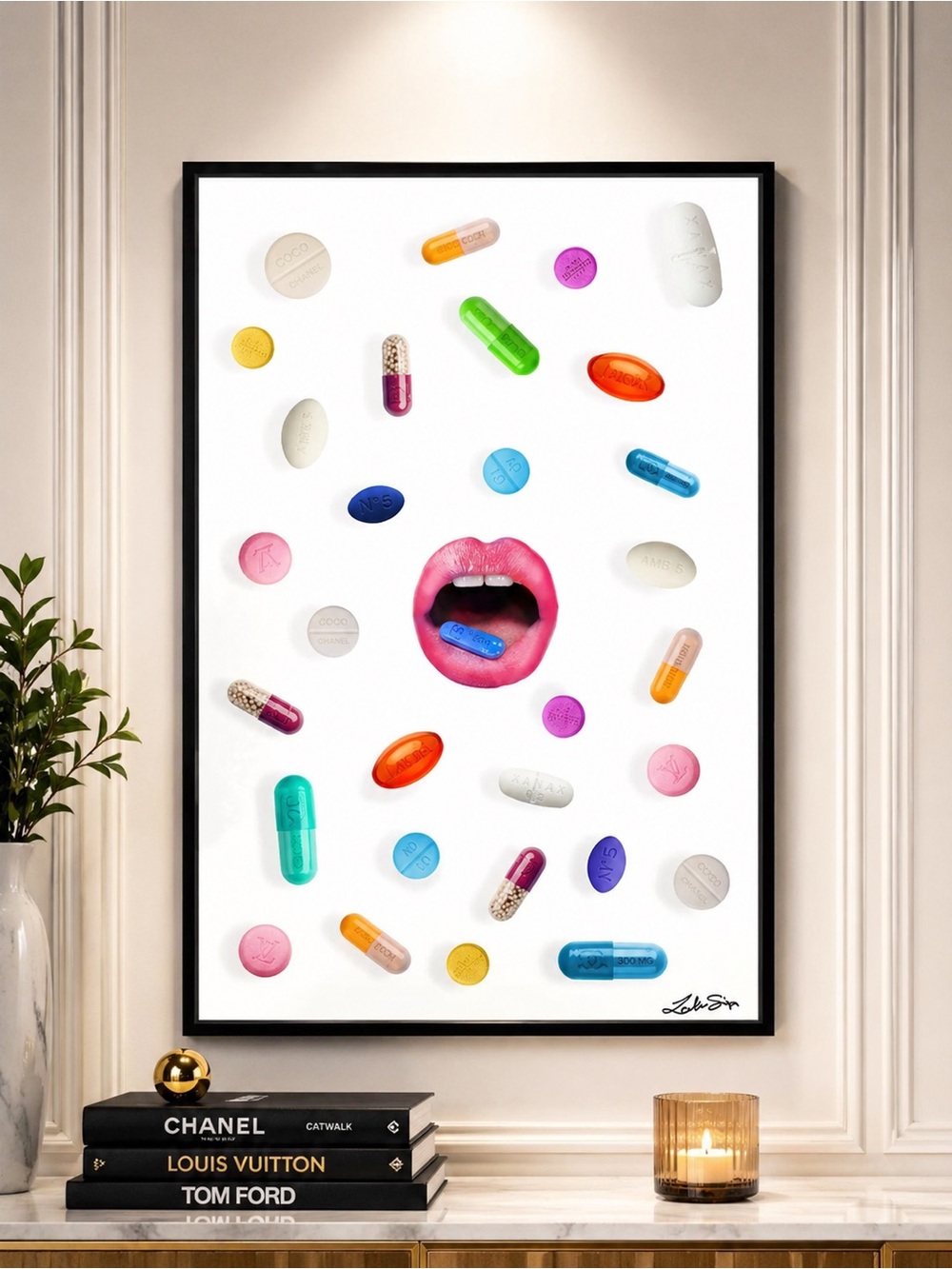 OLIVER GAL “POPPIN” designer wall decor